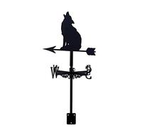 EICOFF Banderuola Decorativa, Banderuola Che Urla Lupo con Indicatore di Direzione del windper Montaggio sul Tetto, Banderuola in Metallo retrò, Regalo Ornamento Creativo per Decorazioni da Giard