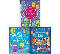 Eid Activity 3 Books Collection Set - Wipe-Clean Activities, Things to Make and Do & Little First Sticker Book for Children