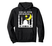 Eid al Fitr Mubarak 2026 Happy Eid for Muslims - Eid Mubarak Felpa con Cappuccio