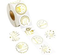 Eid Autoadesivi Rotondi, 500 Pezzi Mubarak Autoadesivi Rotondi, Buste Sticker Ramadan, Ramadan Buste Adesivi, Adesivi Mubarak, Sticker Ramadan Rotondi, Adesivi Ramadan, Ramadan Sticke(A)