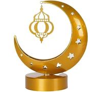 Eid Mubarak Moon Table Lamp Eid Mubarak 3d Night Lamp Ramadan Led Night Light for Home Islamic Muslim Festival Party Decor