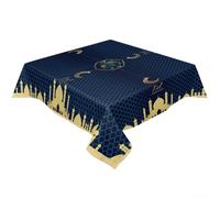 Eid Mubarak Tovaglia 60 x 90 cm impermeabile in poliestere | Copritavolo in poliestere resistente all'olio e facile da pulire per decorazioni per feste Ramadan.