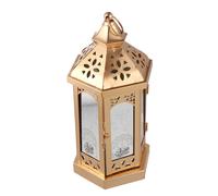 EID Storm Lamp Moon and Stars Pattern Iron Ramadan Lantern Lantern Punti