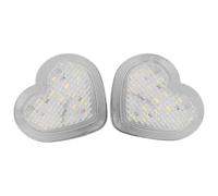 EIDASH Indicatori Direzione Specchietto 2 Pezzi Indicatori Direzione Laterali A Forma Cuore Rosso 12V Per Auto Camion Rimorchi(bianca)