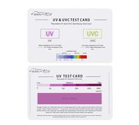 EIDEAL™ | Scheda di prova UV e UVC e scheda di prova di intensità UV | Scheda di prova UV 3 in 1 | Scheda ID luce UVA e UVC | messa a fuoco UV e scheda di lettura dell'intensità LED |