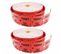 Eidoct Biglietti della lotteria doppio rotolo per Bingo Ballot Party (4.000 biglietti)