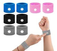 EIDUOVA 4 Paia Braccialetti Antinausea, Anti Nausea Digitopressione, Braccialetti Mal di Mare Bambini, Digitopressione Bracciale Anti-Nausea