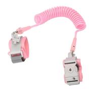 Eidyer Cintura di sicurezza anti smarrimento da polso, imbracatura per bambini, regolabile, 1,5 m, girevole a 360 gradi, cinghia di sicurezza per bambini (1,5 m, rosa)