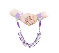 Eidyer Cintura di sicurezza anti smarrimento da polso, imbracatura per bambini, regolabile, 1,5 m, girevole a 360 gradi, cinghia di sicurezza per bambini (viola)