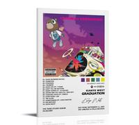 Eiebate Kanye Graduation West Music Poster per stanza, decorazione artistica da parete per camera da letto, 30 x 45 cm