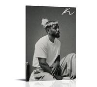 Eiebate Kendrick Poster Lamar Rapper Poster estetico per stanza, decorazione artistica da parete per camera da letto, 50 x 75 cm