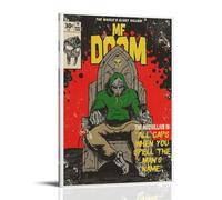 Eiebate Mf Doom - Poster con copertina di supervillain di fumetti, per stanza, decorazione artistica da parete per camera da letto, 30 x 45 cm