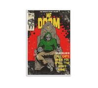 Eiebate Mf Doom - Poster con copertina di supervillain di fumetti per stanza, decorazione artistica da parete per camera da letto, 60 x 90 cm