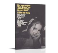 Eiebate Poster di Lana Del Rey Did You Know That There's A Tunnel Under Ocean Blvd, poster per stanza, decorazione artistica da parete per camera da letto, 30 x 45 cm