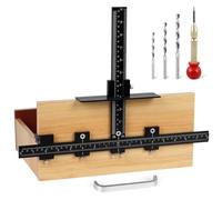 Eieenotee per Hardware per Armadietti In Alluminio, Guida per Trapano per Localizzatore di Punzoni, Guida per Tasselli per Perforazione del Legno per L'Installazione di Maniglie, Manopole Dur