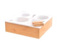 Eieenotee Portabicchieri per Auto, Portabicchieri Rimovibile per Divano, Organizer per Divano, Pratico Vassoio per Divano, Portabicchieri In Legno per Letto, Barca, Divano, A