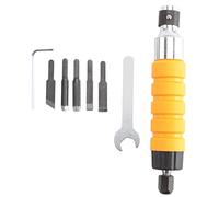 Eieenotee Strumento per Intaglio Scalpello Elettrico + 5 Coltelli + Chiave Aperta Strumenti per Incisione Penna per Incisione A Scalpello per Incisione