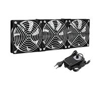 Eieenotee Ventilatore per Flusso d'Aria da 360 mm con Regolatore di velocità AC 100V-240V per Il Raffreddamento Fai-da-Te del Mobile/PortaTV con Presa EU