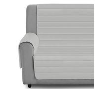 Eiffel Textile Copri Divano Protettivo Imbottito Animali, Grigio Chiaro, 4 posti