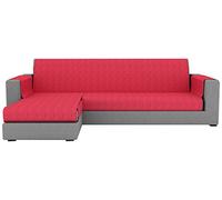 Eiffel Textile Paris Chaise Longue - Copridivano sinistro 280 x 195 x 2 cm rosso