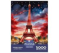 Eiffel Tower 1000 Pezzi Adulti Puzzle Familiare Decorazione Gioco Di Sfida Difficili Impossibili 70x50cm/1000pcs