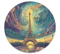 Eiffel Tower 1000 Pezzi Di Puzzle Rotondo Creativo Jigsaw Regali Educativo Per Famiglia 1000pcs (67.5x67.5cm)