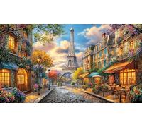 Eiffel-Tower 1000 pezzi Puzzle per donne e uomini Carta riciclata Sfida di gioco educativo Gioco stimolante Bellissimo puzzle decorativo 70x50/1000 pezzi