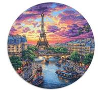 Eiffel Tower 1000 Pieces Jigsaw Puzzles For Adults Educational Games Stress Relieving Entertainment Exercise The Memory of The Brain for Adults And Kids, Age 12 Years Up 1000pcs (67.5x67.5cm)