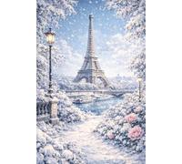 Eiffel Tower in Winter's Embrace: Beautiful Gift Notebook Journal for Friends and Family, Teens and Adults, School Booklet