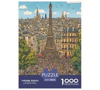 Eiffel Tower Jigsaw Puzzle Impossibili 1000 Pezzi Decorazione Per La Casa. Rilassamento E Intelligence Per Adulti E Ragazzi Da 14 Anni 38x26cm/1000pcs