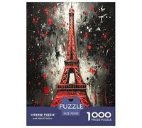 Eiffel Tower Jigsaw Puzzle Impossibili 1000Pcs Decorazione Per La Casa. Giochi Rilassamento E Intelligence Per Adulti E Ragazzi Da 14 Anni 70x50cm/1000pcs