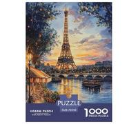 Eiffel Tower Jigsaw Puzzle Impossibili 1000Pcs Decorazione Per La Casa. Giochi Rilassamento E Intelligence Per Adulti E Bambini Da 12 Anni 70x50cm/1000pcs