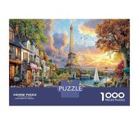 Eiffel Tower Jigsaw Puzzle Impossibili 1000Pcs Interesting Decorazione Per La Casa. Rilassamento E Intelligence Per Adulti E Ragazzi Da 14 Anni 52x38cm/1000pcs