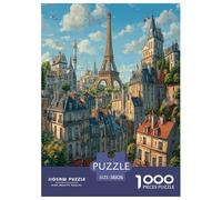 Eiffel Tower Jigsaw Puzzle Impossible 1000 Pezzi Decorazione Per La Casa. Giochi Rilassamento E Intelligence Per Adulti E Ragazzi Da 14 Anni 38x26cm/1000pcs