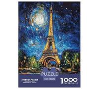 Eiffel Tower Jigsaw Puzzle Impossible 1000 Pezzi Decorazione Per La Casa. Giochi Rilassamento E Intelligence Per Adulti E Bambini Da 12 Anni 38x26cm/1000pcs