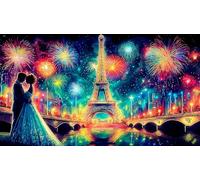Eiffel-Tower Jigsaw Puzzle Impossible 1000 Pezzi Decorazione per la casa. Rilassamento e Intelletto per adulti e ragazzi da 14 anniEiffel-Tower38x26cm/1000pcs