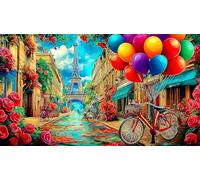 Eiffel-Tower Jigsaw Puzzle Impossible 1000Pcs Decorazione per la casa. Giochi di Rilassamento e Intelletto per adulti e ragazzi da 14 anniEiffel-Tower75x50cm/1000pcs