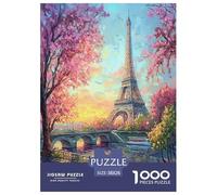 Eiffel Tower Jigsaw Puzzle Impossible 1000Pcs Decorazione Per La Casa. Rilassamento E Intelligence Per Adulti E Ragazzi Da 14 Anni 38x26cm/1000pcs