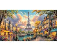 Eiffel-Tower Puzzle 1000 pezzi Carta riciclata Giochi educativi Idea regalo perfetta per adulti e bambini di 12 anni in su Bellissimo puzzle decorativo 38x52/1000 pezzi