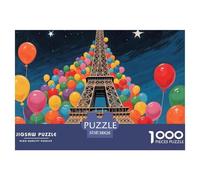 Eiffel Tower Puzzle 1000 Pezzi Per Adulti Landmark Building Perfetto Per Appassionati Di Puzzle Puzzle Per Gioco Familiare Puzzle Per Uomo E Done Decorazione Della Famiglia 38x26cm/1000pcs