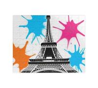 Eiffel Tower Puzzle | Colorful 252-Piece Jigsaw | Fun Gift for Travel Lovers, Family Time, Home Decor, Unique Challenge, Paris Enthusiasts (520 pcs)