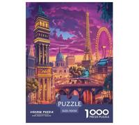 Eiffel Tower Puzzle Impossibili 1000 Pezzi Decorazione Per La Casa. Giochi Rilassamento E Intelligence Per Adulti E Ragazzi Da 14 Anni 70x50cm/1000pcs