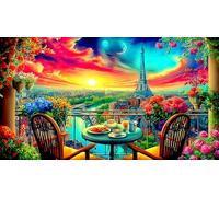 Eiffel-Tower Puzzle impossibili 1000Pcs Decorazione per la casa. Rilassamento e Intelletto per Adulti e Bambini da 12 AnniEiffel-Tower38x52cm/1000pcs