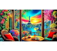 Eiffel-Tower Puzzle Impossible 1000 Pezzi Decorazione per la casa. Giochi di Rilassamento e Intelletto per adulti e ragazzi da 14 anniEiffel-Tower75x50cm/1000pcs