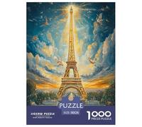 Eiffel Tower Puzzle Impossible 1000 Pezzi Decorazione Per La Casa. Rilassamento E Intelligence Per Adulti E Ragazzi Da 14 Anni 38x26cm/1000pcs