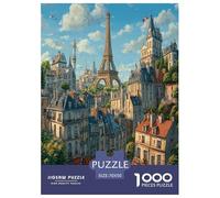 Eiffel Tower Puzzle Impossible 1000Pcs Decorazione Per La Casa. Giochi Rilassamento E Intelligence Per Adulti E Bambini Da 12 Anni 70x50cm/1000pcs