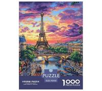 Eiffel Tower Puzzle Impossible 1000Pcs Decorazione Per La Casa. Giochi Rilassamento E Intelligence Per Adulti E Bambini Da 12 Anni 70x50cm/1000pcs