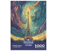 Eiffel Tower Puzzle Impossible 1000Pcs Decorazione Per La Casa. Rilassamento E Intelligence Per Adulti E Ragazzi Da 14 Anni 38x26cm/1000pcs