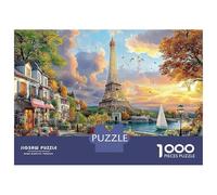Eiffel Tower Puzzles 1000 Pieces for Paris Tower Adults Jigsaw Puzzles for Adults 1000 Piece Puzzle Classic Educational Games Beautiful Decoration PuzzleFun Activity for Home 70x50cm/1000pz