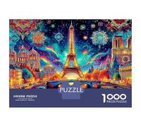 Eiffel Tower Set Puzzle Premium Da 1000 Pezzi, Neon-lit Tower, Impossibile, Difficile, Stimolante, Migliore Idea Regalo, Regalo, Hobby, Intrattenimento 70x50cm/1000pcs